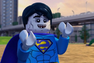 Bizarro voiced by Nolan North in the LEGO DC Comics Super Heroes films.