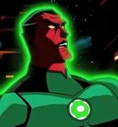 Thaal Sinestro voiced by Jason Isaacs in Green Lantern: Emerald Knights.