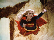 Supergirl flying