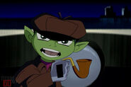 Beast Boy explains his theories about why Robin's working for Slade.
