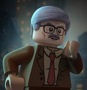 James Gordon voiced by Eric Bauza and Townsend Coleman in the LEGO DC Comics Super Heroes films.