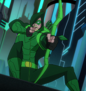 Green Arrow voiced by Chris Diamantopoulos in the Batman Unlimited film series.