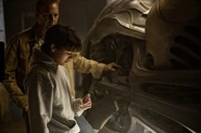 Jonathan shows Clark his ship.