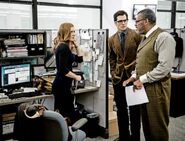 Daily Planet reporters: Lois Lane, Clark Kent & Perry White