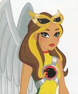 Hawkgirl voiced by Nika Futterman in the DC Super Hero Girls original universe.