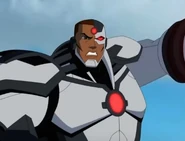 Cyborg voiced by Brandon Michael Hall in the Injustice film.