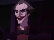 The Joker voiced by Troy Baker in Batman: Assault on Arkham.