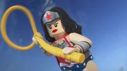 Wonder Woman voiced by Grey DeLisle and Kari Wahlgren in the LEGO DC Comics Super Heroes film series.