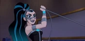 Lashina voiced by Jessica DiCicco and Meredith Salinger in DC Super Hero Girls.