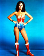 Wonder Woman portrayed by Lynda Carter in the Hornverse.