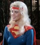 Supergirl in a test costume.