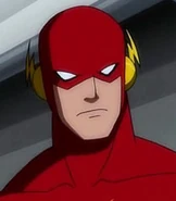 The Flash voiceed by Michael Rosenbaum in Justice League: Doom.