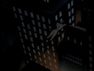 Catwoman leaping through Gotham.