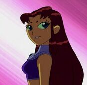 Starfire voiced by Hynden Walch in the TV series Teen Titans.