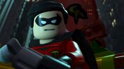 Robin voiced by Charlie Schlatter in the LEGO DC Comics Super Heroes film series.