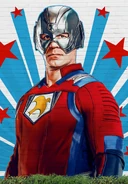 Peacemaker portrayed by John Cena in the DC Universe Earth-X.