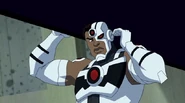 Cyborg voiced by Avery Kidd Waddell in JLA Adventures: Trapped In Time.