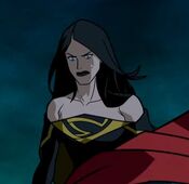 Superwoman voiced by Stana Katic in Justice League: Crisis on Infinite Earths Part One.