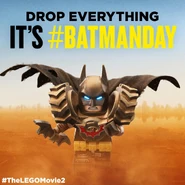 Batman voiced by Will Arnett in The LEGO Movie film series.