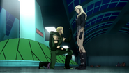 Green Arrow proposes to Black Canary