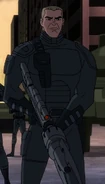 Steve Trevor voiced by Tahmoh Penikett in Justice League: Gods and Monsters.