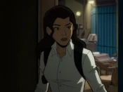 Renee Montoya voiced by Alyssa Diaz in the Tomorrowverse films.