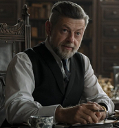 Alfred Pennyworth portrayed by Andy Serkis in the The Batman.