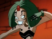 Mad Harriet voiced by Andrea Martin in the DC Animated Universe.