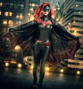 Kate Kane portrayed by Ruby Rose in the Arrowverse crossovers.