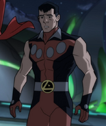 Cosmic Boy voiced by Eric Lopez in the Legion of Super-Heroes film.