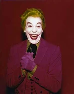 The Joker portrayed by Cesar Romero in Leslie Martinson's 1966 Batman film as well as the 1960s televison series.