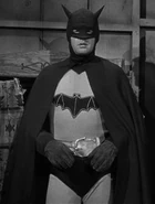 Batman portrayed by Lewis Wilson and Robert Lowery in the 1940s serials.