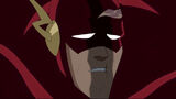 Flash just before he activates the Speed Force to defeat Brainiac.