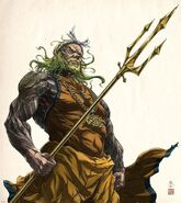 Ahsa, the Aqua Dragon voiced by Akio Otsuka in Batman Ninja vs. Yakuza League.