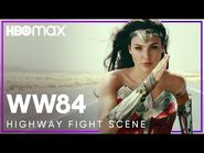 Wonder Woman 1984 - Highway Fight Scene - HBO Max