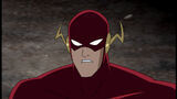 Flash during Darkseid's attack.