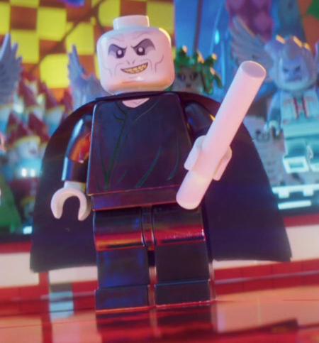 In the LEGO Batman Movie (2017), Eddie Izzard voices Voldemort