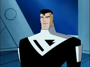 Superman voiced by Christopher McDonald in the future of DC Animated Universe.