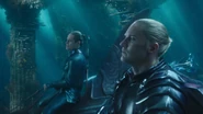 Orm awaits Nereus with his advisor Vulko