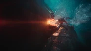Orm as he destroys the submarine