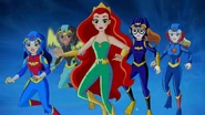 Mera voiced by Erica Lindbeck in the DC Super Hero Girls original universe.