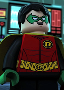 Robin voiced by Scott Menville in the LEGO DC Comics Super Heroes films.