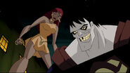 Giganta and Bizarro.