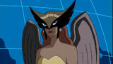 Hawkgirl just before she's discovered.