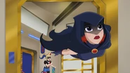 Raven voiced by Tara Strong in DC Super Hero Girls.