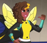 Bumblebee voiced by Teala Dunn in the DC Super Hero Girls original universe.