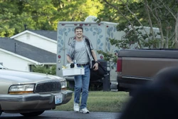 Chase arrives at 's house