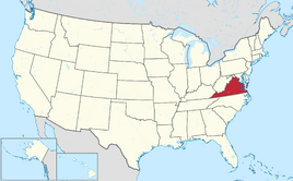 Map of Virginia