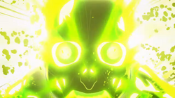  is transformed into a radioactive skeleton