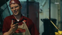 Adrian talks to  on the phone